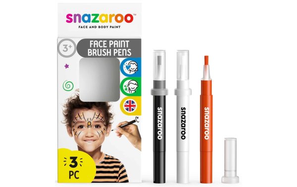 Snazaroo Zubehör Pinselstift Set 3 Halloween, 3 Stück