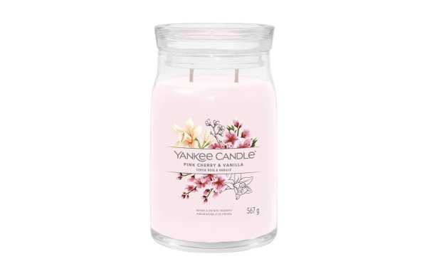 Yankee Candle Signature Duftkerze Pink Cherry & Vanilla Signature Large Jar