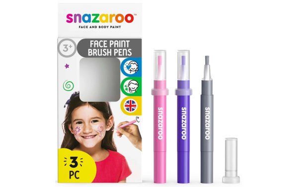 Snazaroo Zubehör Pinselstift Set 2 Fantasie, 3 Stück