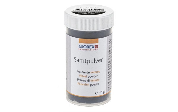 Glorex Samtpulver 11 g, Schwarz