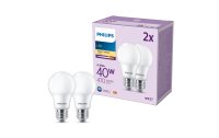 Philips Lampe (40W), 4.9W, E27, Warmweiss, 2 Stück