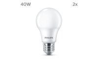Philips Lampe (40W), 4.9W, E27, Warmweiss, 2 Stück