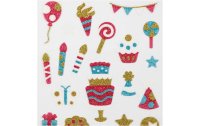 Creativ Company Glitzersticker 10 x 16 cm 1 Blatt, Geburstag