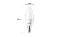 Philips Lampe LED 40W B35 E14 WW FR ND 6CT/6 EC Warmweiss, 6 Stück