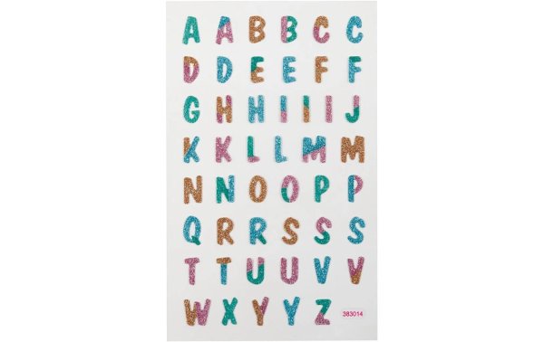 Creativ Company Glitzersticker 10 x 16 cm 1 Blatt, Buchstaben