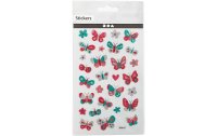 Creativ Company Glitzersticker 10 x 16 cm 1 Blatt, Schmetterling