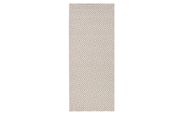 Northrugs Teppich Meadow Karo, 80 x 200 cm, Grau