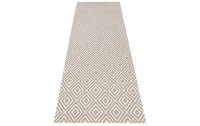 Northrugs Teppich Meadow Karo, 80 x 200 cm, Grau