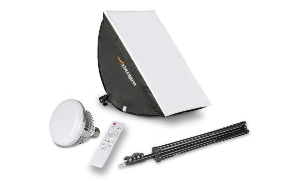Walimex Pro Dauerlicht LED 60W Softbox 40 x 60 cm Bi Color Kit 1