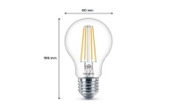 Philips Lampe LED classic E27, 60W Ersatz Neutralweiss, 3 Stück