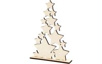 Creativ Company Holzartikel 29.8 x 21.5 x 4 cm Weihnachtsbaum