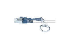 Wirewin Patchkabel Securelock Cat 6A, S/FTP, 15 m, Grau
