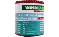 Windhager Bindeschnur Jute-Dekoband, rot