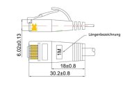 SLIM Slimpatchkabel Cat 6, UTP, 3 m, Blau