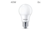 Philips Lampe LED 40W A60 E27 WW FR ND 6CT/6 EC Warmweiss, 6 Stück