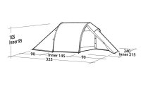 Easy Camp Tunnelzelt Energy 300 Compact, 3 Personen