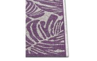 Northrugs Teppich Jaffa Monstera, 140 x 200 cm, Crème/Violett