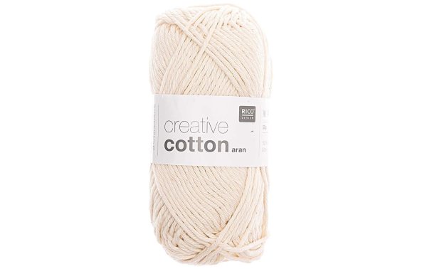 Rico Design Wolle Creative Cotton Aran 50 g Nature