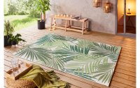 Northrugs Teppich Beach Vai, 160 x 230 cm, Crème/Grün