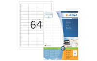 HERMA Universal-Etiketten Premium, 4.83 x 1.69 cm, 6400...