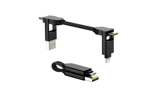 RollingSquare inCharge X, 6in1, USB-A/-C, Micro-USB, Lightning 0.07 m