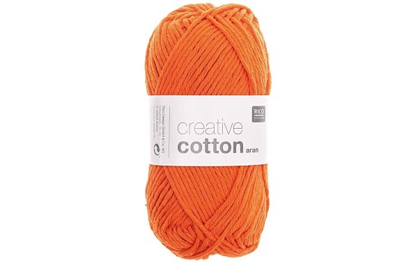 Rico Design Wolle Creative Cotton Aran 50 g Orange
