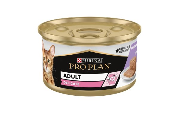 Purina Pro Plan Nassfutter Adult Delicate Truthahn, 85 g