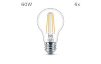 Philips Lampe LED classic 60W A60 E27 CW Neutralweiss, 6 Stück