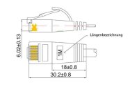 SLIM Slimpatchkabel Cat 6, UTP, 5 m, Gelb