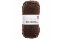Rico Design Wolle Creative Cotton Aran 50 g Dunkelbraun