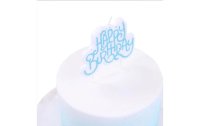 PME Kerze Happy Birthday Blau/Weiss, 1 Stück