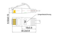 SLIM Slimpatchkabel Cat 6, UTP, 0.75 m, Grün