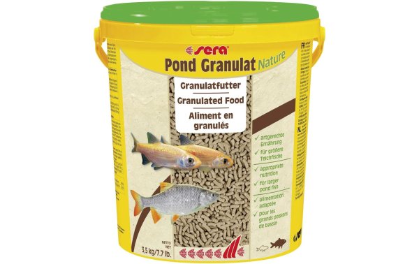 sera Teichfutter Pond Granulat Nature, 21 l, 3.5 kg