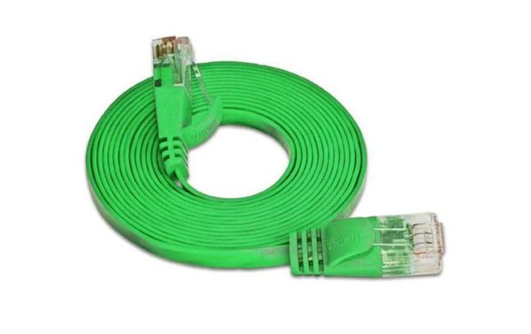 SLIM Slimpatchkabel Cat 6, UTP, 0.25 m, Grün