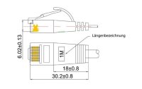 SLIM Slimpatchkabel Cat 6, UTP, 1 m, Grün