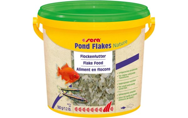 sera Teichfutter Pond Flakes Nature, 3800 ml, 560g