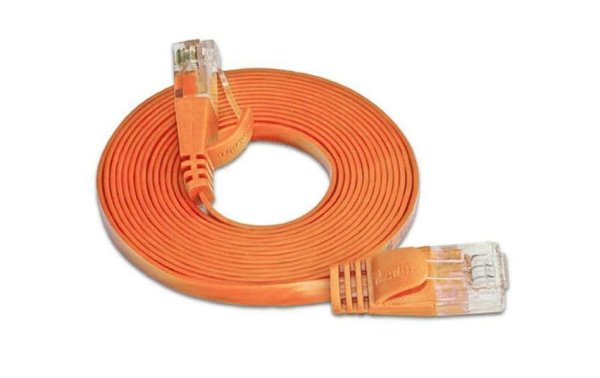 SLIM Slimpatchkabel Cat 6, UTP, 25 m, Orange