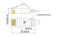 SLIM Slimpatchkabel Cat 6, UTP, 1 m, Orange