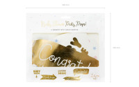 Partydeco Partyaccessoire Baby Shower 6-teilig, Gold