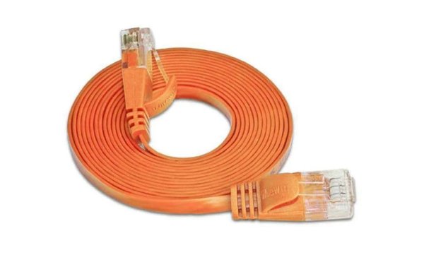 SLIM Slimpatchkabel Cat 6, UTP, 5 m, Orange