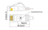 SLIM Slimpatchkabel Cat 6, UTP, 15 m, Rot