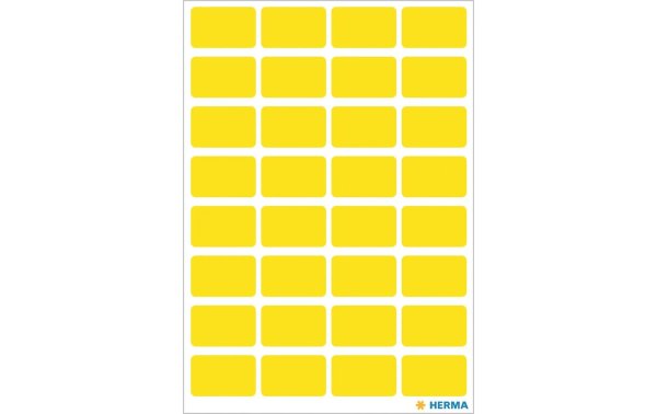 Herma Stickers Vielzweck-Etiketten 1.2 x 1.8 cm, 160 Etiketten, Gelb