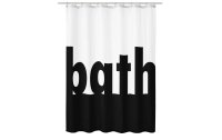 Kleine Wolke Duschvorhang Bath 180 x 200 cm, Schwarz/Weiss