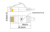 SLIM Slimpatchkabel Cat 6, UTP, 10 m, Rot