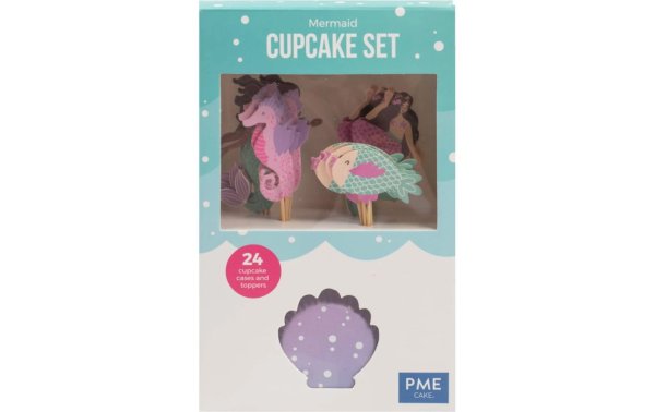 PME Cupcake-Set Meerjungfrau 24 Stück