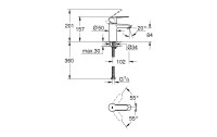 GROHE Lavaboarmatur Eurostyle Cosmopolitan S-Size 1/2", Chrom