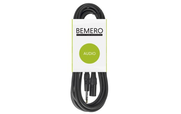 Bemero XLR-Kabel XLRm - 6.3 jack cable 6 m symmetrisch