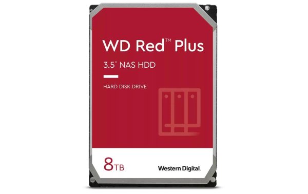 Western Digital Harddisk WD Red Plus 3.5" SATA 8 TB