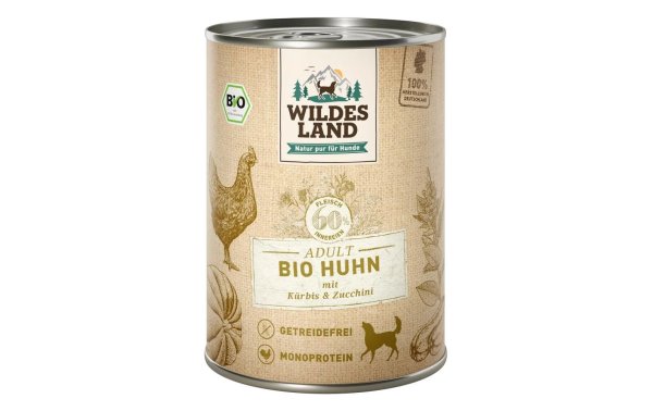 Wildes Land Nassfutter Huhn mit Kürbis & Zucchini 400 g