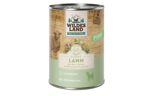 Wildes Land Nassfutter Puppy Lamm & Kürbis & Reis 400 g